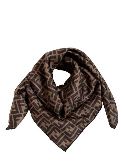 black and brown fendi scarf|Fendi scarf women sale.